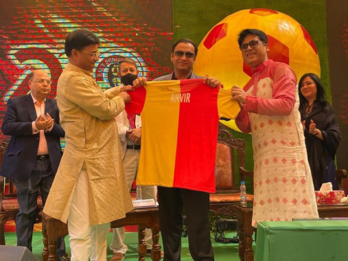 East Bengal Football Club accords reception to Anvir